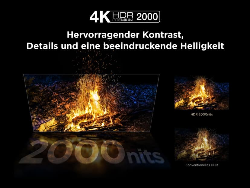 TCL 50C7K QD-Mini 50" 4K HDR Premium 2000 Smart Google TV with 144Hz Motion Clarity Pro (Dolby Vision IQ & Atmos, HVA Panel, Game Master) - 7