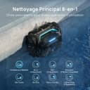 WYBOT (Nouveau Modèle) Robot Piscine sans Fil C2 Vision-A avec caméra IA, Filtration Ultra-Fine, Forte Aspiration, Nettoyage Fond/parois & Ligne d’Eau, Navigation Intelligente – NoirVertProfond - 5