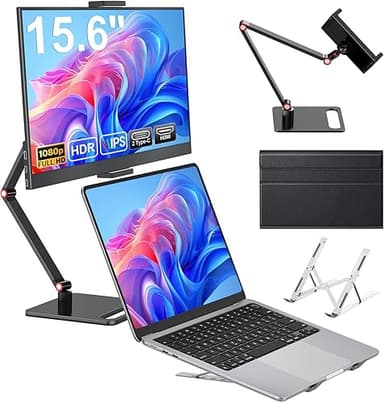 15.6" Full HD Portable Monitor 1920x1080 Pixels Portable …