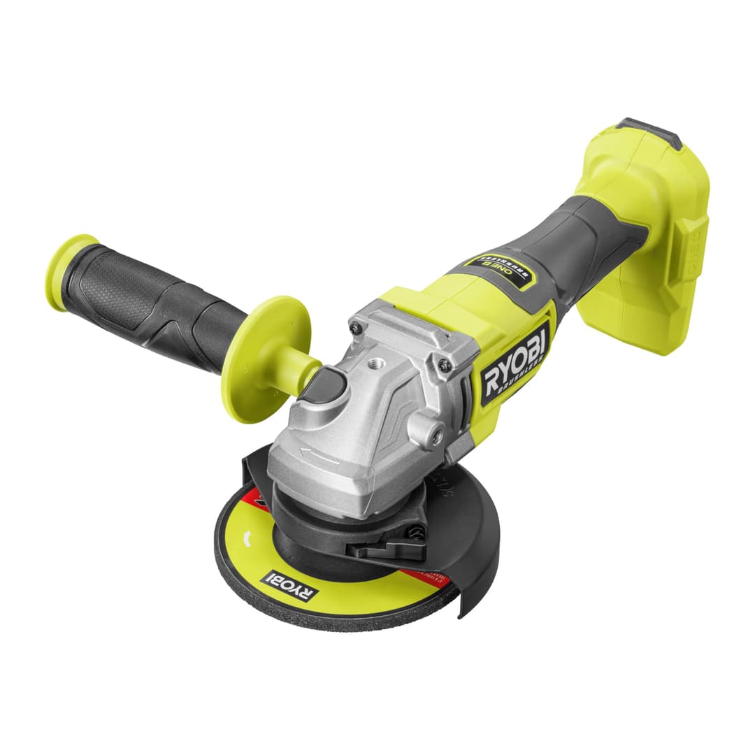 RYOBI - Meuleuse d’angle 125 mm - 18V ONE+ HP - RAG18BL-0 - Meulage, coupe, carter 2-en-1, Brushless - Batterie Non Incluse
