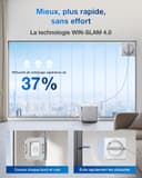 ECOVACS W2 PRO OMNI Robot Lavavetri con Stazione Multifunzione, Ricarica Durante il Funzionamento, Triplo Ugello Spruzzatore d'acqua, Protezione a 12 Livelli, Pianificazione del Percorso WIN-SLAM 4.0 - 7