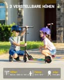 FanttikRide C9 Pro Kids Electric Scooter 6-12 Years, Rainbow Lights, Speeds 8/13/16 km/h, LED Display, Foldable, Height Adjustable, Range 8 km, Only 6.4 kg, Black - 5