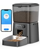 oneisall Automatic Cat Feeder, 2.4G WiFi Cat Food Dispenser with App Control, 3.5L Cat Feeder with Timer,1-12 Meals a Day with Stainless Steel Bowl - 1