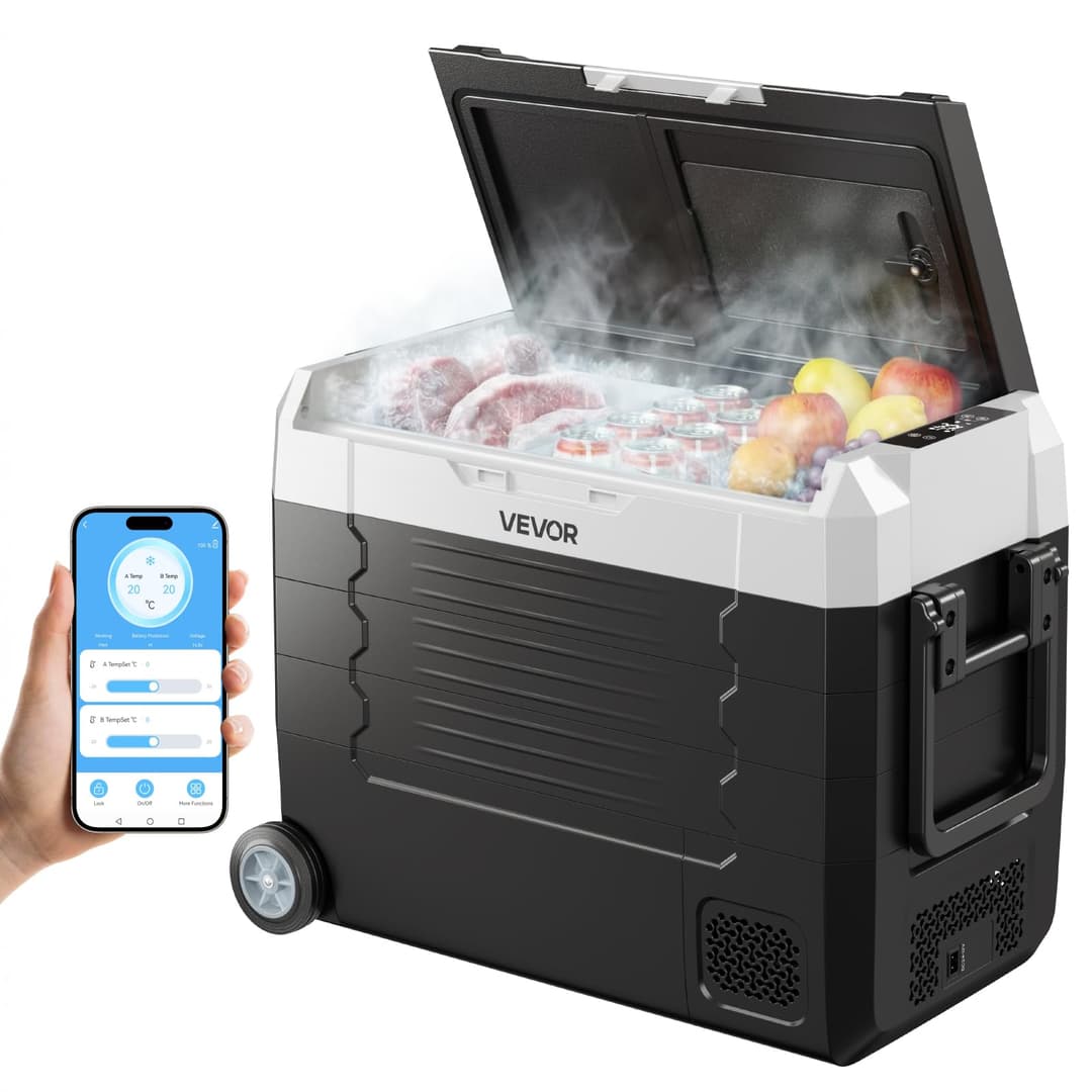 VEVOR Car Refrigerator, DC 12/24V AC100-240V Compressor E…
