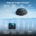 WYBOT (Nouveau Modèle) Robot Piscine sans Fil C2 Vision-A avec caméra IA, Filtration Ultra-Fine, Forte Aspiration, Nettoyage Fond/parois & Ligne d’Eau, Navigation Intelligente – NoirVertProfond - 6