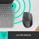 Logitech M705 Marathon Wireless Mouse, 2.4 GHz with USB Unifying Mini-Receiver, 1000 DPI Laser Grade Tracking, 7-Buttons, Extra Thumb Buttons, 3-Year Battery Life, PC / Mac / Laptop - Black - 8