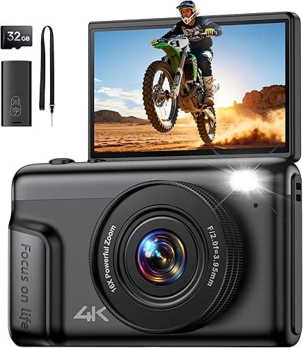 4K Digital Camera for Photography Vlogging: 64MP Compact …
