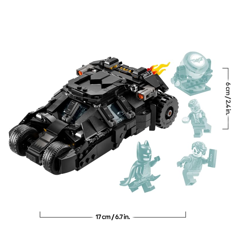 LEGO DC Batman: Batman Tumbler vs. Two-Face & The Joker - Batmobile Car Toy with 3 Minifigures - Super Hero Set - Gift for 8 Plus Year Old Boys, Girls and Dark Knight Fans 76303 - 9