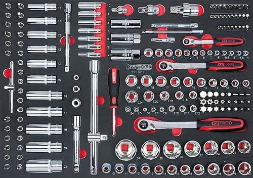 KS Tools 711.1011 175-Piece Set of Sockets/Accessories 1/4 inch; 3/8 inch; 1/2 inch
