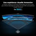 KOORUI 24'' Ecran PC Gamer Incurvé, 180Hz 1ms FHD PC Moniteur Gaming 1500R, Adaptive Sync VESA 100x100mm, Inclinaison réglable, HDMI2.0/DP1.2 - 4