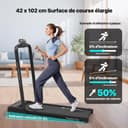 Mobvoi 6% Incline Smart AI Foldable Treadmill Walking Pad Speaker TicSports APP 12 KMH 120 KG Portable Compact Treadmills for Home Office Under Desk Treadmill with LED Display Remote Control - 6