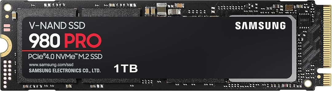 Samsung 980 PRO (MZ-V8P1T0BW) | NVMe M.2 Internal Solid State Drive, PCIe 4.0, 1 TB, Intelligent Thermal Control