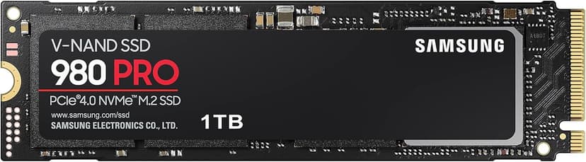 Samsung 980 PRO (MZ-V8P1T0BW) | NVMe M.2 Internal Solid State Drive, PCIe 4.0, 1 TB, Intelligent Thermal Control - 1