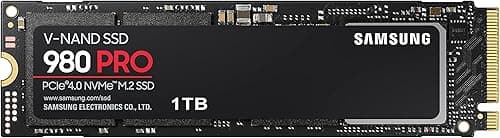 Samsung 980 PRO (MZ-V8P1T0BW) | NVMe M.2 Internal Solid State Drive, PCIe 4.0, 1 TB, Intelligent Thermal Control
