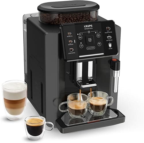 KRUPS Sensation C50 Fully Automatic Coffee Machine EA910810, Charcoal