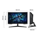 Samsung 27' Odyssey G55C Gaming Monitor, LS27CG554EUXEN - 2