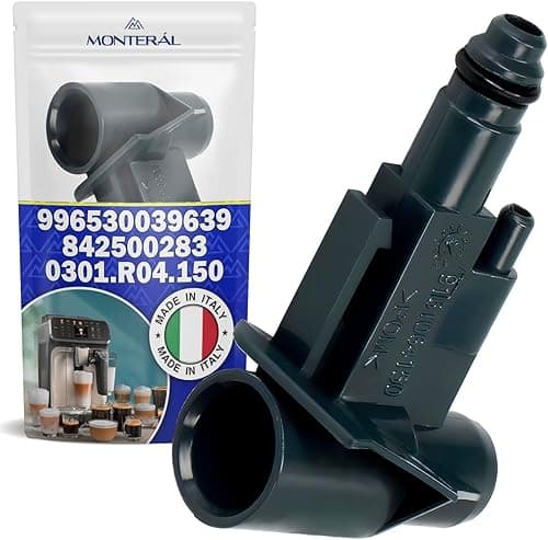 Inlet Nozzle for Automatic Coffee Machine with Original Code 996530039639 0301.R04.150 842500283 for Philips for Gaggia for Saeco - Made in Italy - Warranty 10 Years - MONTERAL