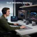 UGREEN Thunderbolt 4 Docking Station, 13-in-1 Revodok Max TB4 Dock, 3x 40Gbps TBT4, Single 8K, Dual 4K@60Hz, Up to 96W Laptop Charging, 20W USB-C, 1GbE, SD/TF for TBT4/3 MacBooks and Windows Laptops - 4