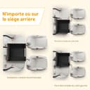 Pecute Extra Stable Dog Car Seat - Pet Car Seat Scratch Proof Car Seat for Dogs Large - 7