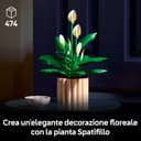 LEGO Botanicals Les Fleurs de Lune - Set de Plante Artificielle en Pot pour Adulte - Fausses Fleurs Blanches & Boutons - Décoration de Chambre ou de Salon - Idée de Cadeau pour la Fête des Mères 11504 - 2