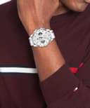 Tommy Hilfiger Montre Analogique Multifunction à Quartz pour Homme avec Bracelet en Silicone Blanc - 1710676 - 2