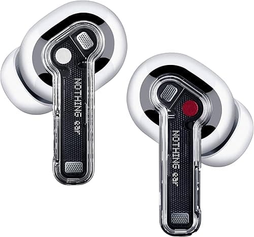 Nothing Ear Wireless Earbuds with ChatGPT Integration, Smart ANC Headphones, Hi-Res Audio with LDAC & LHDC, 11mm Dynamic Bass Boost, 40.5H Playtime, 6 Mics for Calls Bluetooth Earphones, White