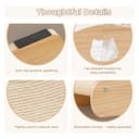 Avont Sisal Cat Scratcher Bed, Natural Solid Wood Scratch Lounger, No Mess Scratching Chair Couch for Indoor Cats -Large - 3