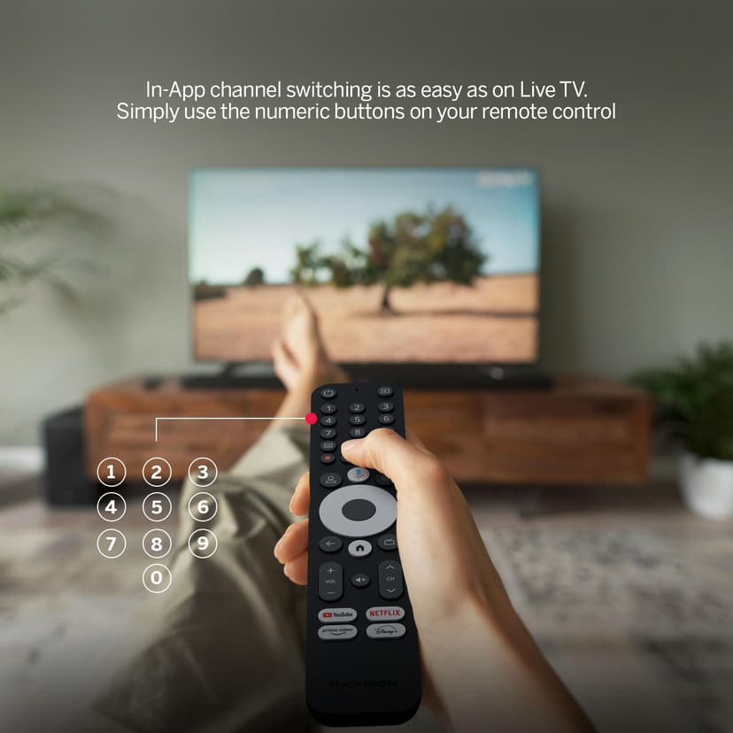 THOMSON Streaming Box 240, Google TV, 4K UHD, Commande vocale, Google Cast, Dolby Atmos, Dolby Digital Plus, Bluetooth 5.0, HDMI 2.1, HDR10, Wi-FI, 2 GB RAM, 8 GB Stockage - 6