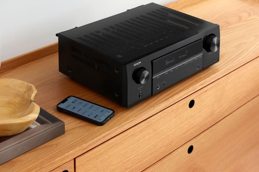 Denon AVR-X1800H Amplificateur AV Home Cinéma 7.2 Canaux, 175W, HDMI 8K, HEOS Multiroom, Dolby Atmos, DTS:X, Bluetooth, AirPlay 2 - Noir - 6