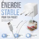 db-tronic Raspberry Pi 4 4GB Starter Kit | 64GB White Edition | 15W Power Supply | Case with 4x Heatsinks | 4K Micro HDMI Cable | Ideal for Smart Home, Retro Gaming & Home Assistant - 4