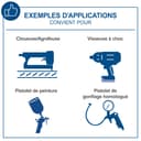 Scheppach Compresseur à air HC550TC – 400 V – 3000 W / 3 PS – Tri-cylindres – Cuve 100 L – 10 bar – Entraînement par courroie – Puissance d'aspiration 550 L/min – Transport facile - 3
