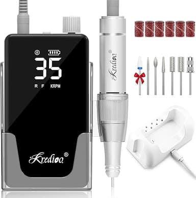 Kredioo Ponceuse pour Ongles 35000RPM Professionnelle Por…
