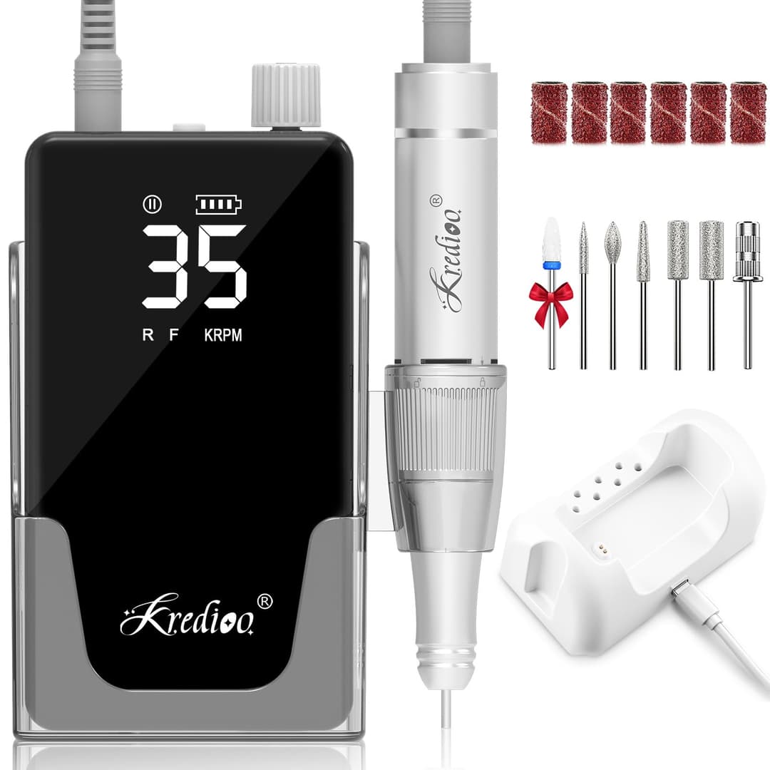 Kredioo Ponceuse pour Ongles 35000RPM Professionnelle Por…