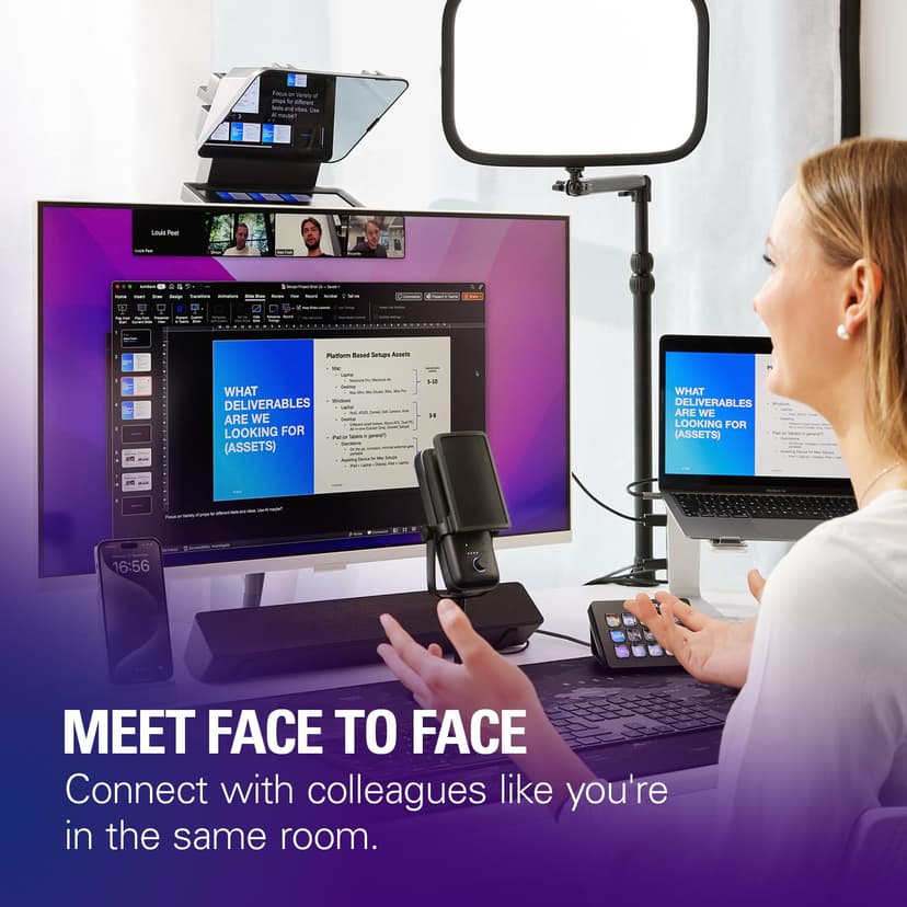 Elgato Prompter – Téléprompteur avec écran intégré pour YouTube, Twitch, Zoom, MS Teams et plus, prend en charge DSLR/Webcam/Smartphone, Affichage par glisser-déposer, compatible Mac/PC et Stream Deck - 7