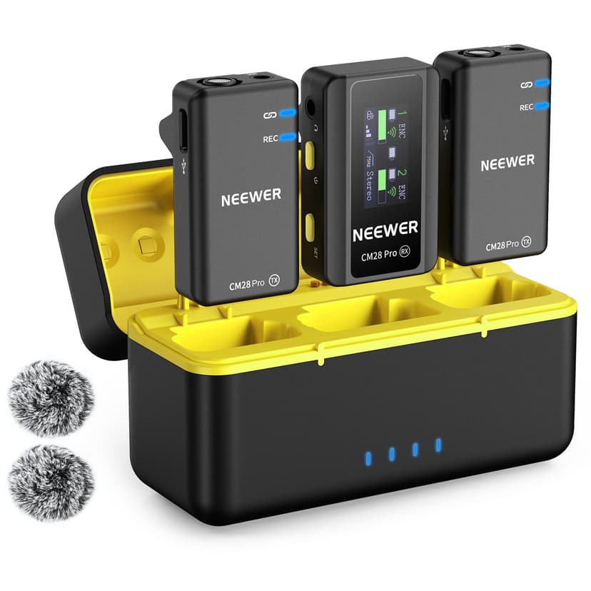 NEEWER CM28 PRO Wireless Lavalier Lapel Microphone System… - 1