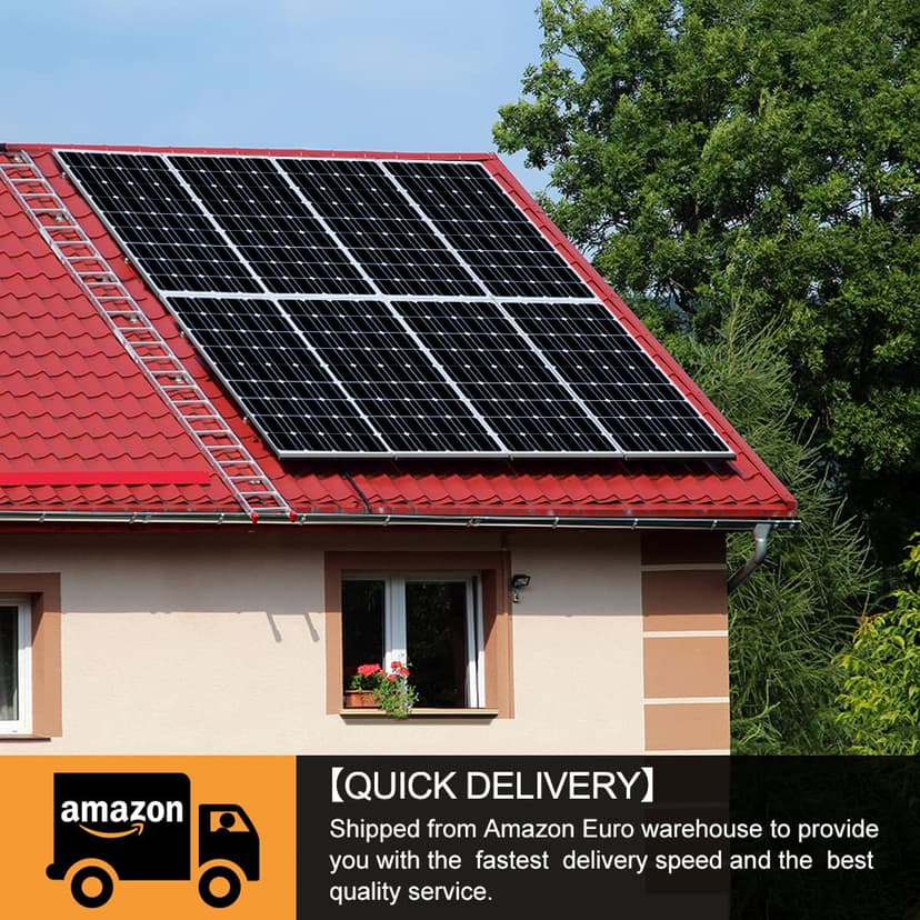 DOKIO 100w Solar Panel 12v Monocrystalline Waterproof Solar System for The Roof of Motorhome Caravan Camping Jardin Rv Yacht Shed Vans Campervan Boat - 7