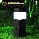 Joomer Solar Lights Outdoor Garden, 8 Pack Garden Lights Solar Powered Waterproof, Rattan LED Pathway Lighting Solar Powered Path Light Decoration for Patio Driveways Landscape Lawn Yard, White - 4