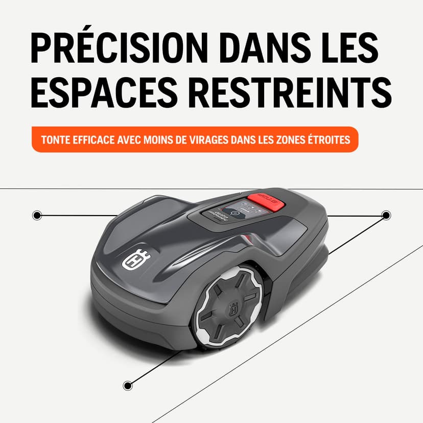 Husqvarna Robot Tondeuse Automower Aspire R4 pour 400 m² de Surface I Tondeuse à Gazon sans Fil Robot contrôle Via l'application Connect (avec Commande vocale, Wi-FI, Bluetooth) avec kit - 4