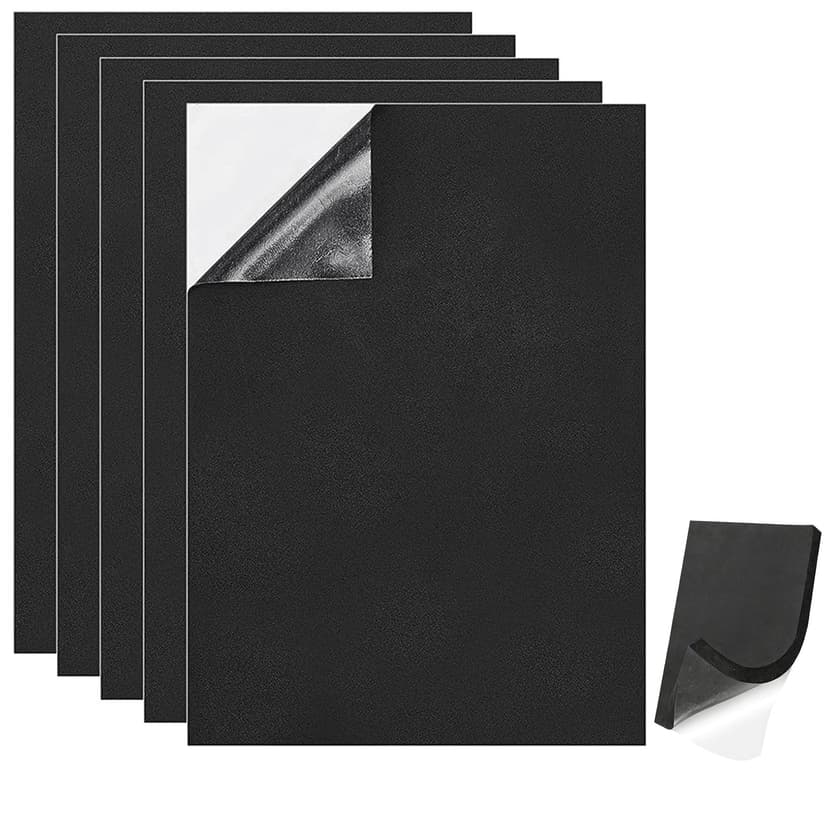 5PCS Foam Sheets Self Adhesive,Closed Cell Foam Neoprene … - 1