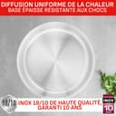 Tefal Ingenio Set of 4 Pieces, 16/18/20 cm Pans + 1 Removable Handle, Induction, Stainless Steel, Stackable, Space Saving, Made in China, Preference On L898S334 - 6