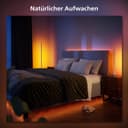 Philips Hue White and Color Ambiance, lampadaire Gradient Signe, base ton bois, compatible Bluetooth, fonctionne avec Alexa, Google Assistant et Apple Homekit - 3