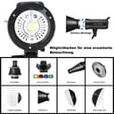 Godox SK400II-V 400W Professionale Flash de Studio 5600 ± 200 K 2.4G Système X sans Fil avec Lampe de modélisation LED 40 Niveaux de Flash pour la Photographie de Studio, la Photographie publicitaire - 4