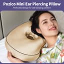 Ear Piercing Pillow for Side Sleepers with Orthopedic Support, Ear Hole Pain Relief Removable Cover 12x19 Inch for Pierced Ears - 2