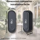 Sone Smart One Capteur Température Humidité WiFi 2.4GHz IP65 Extérieur Intérieur Noir - Thermomètre Hygromètre Connecté Tuya Smart Life - Sans Passerelle - Piles Non Incluses - 4