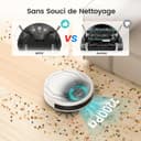 Lefant Aspirateur Robot, Robot Aspirateur Autonomie Mince Silencieux, Connecté avec WiFi/Alexa/App, 3 Modes d'aspirations, Programmable, Idéal pour Les Poils d'animaux Tapis Sols Durs, M210 Blanc - 6