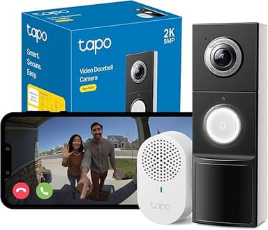 Tapo TP-Link D235 Wi-Fi Security Camera, 2K HD Resolution…