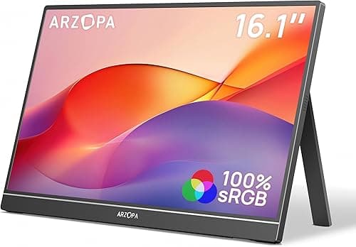 ARZOPA Écran Portable 16,1" IPS FHD 1080P, Moniteur Porta…