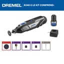 Dremel 8240 Battery Rotary Tool, 12V 3Ah Lithium-Ion Battery, Multifunctional Tool Set with 5 Accessories, Variable Speed 5,000-35,000/min, and Fast Charging Time - 2