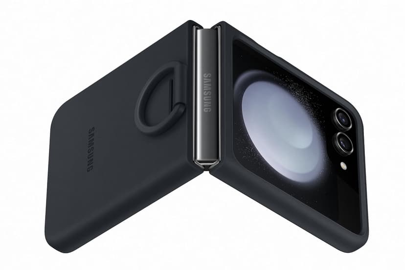 Samsung Galaxy Official Silicone Case with Ring for Z Flip5, Indigo - 3