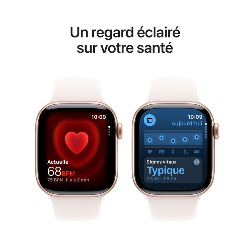 Apple Watch Series 11 [GPS 42mm] Smartwatch with Rose Gold Case and Soft Pink Sport Band, Sleep Score, Activity Tracker, Health Tracker, Always On Screen - 4